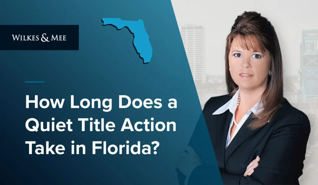 Calendar and property documents for a Florida quiet title action