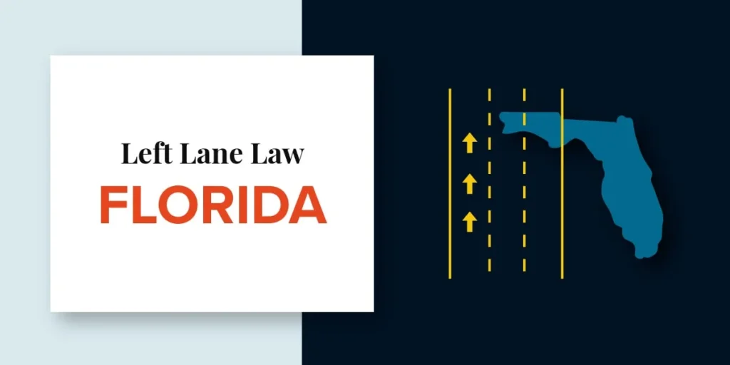 Left lane of a Florida highway