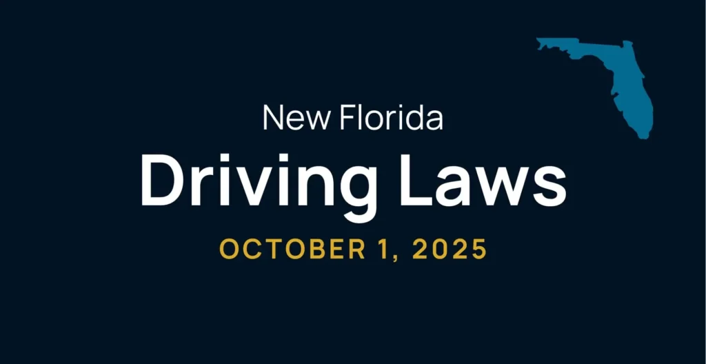 Autopista de Florida, sobre las nuevas leyes de tráfico de octubre de 2025
